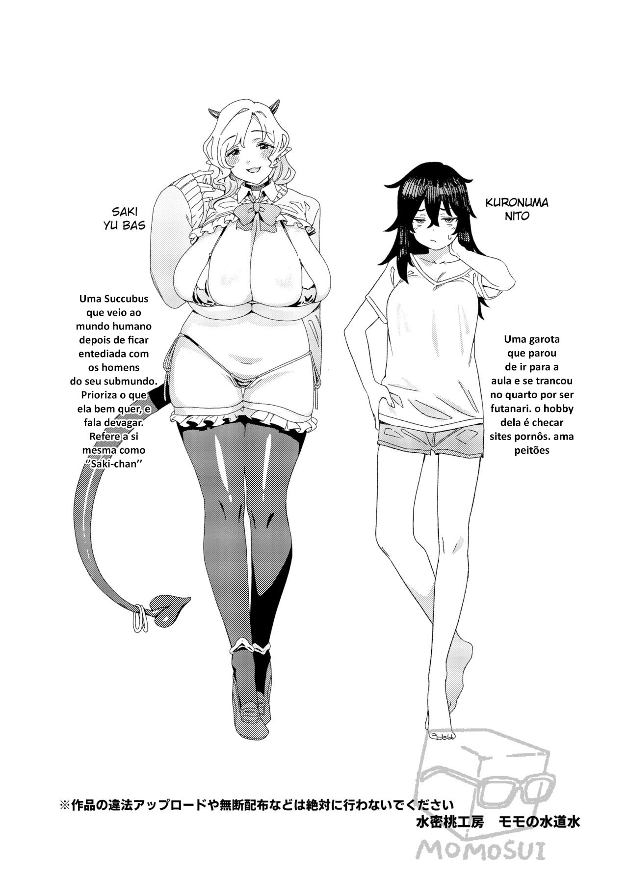 A Succubus Gyaru e a Nerd Futanari